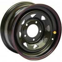 Off Road Wheels Niva 7x15 5*139.7 ET30 DIA98.5 Black Штампованный