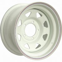 Off Road Wheels УАЗ 8x16 5*139.7 ET25 DIA110.1 White Штампованный
