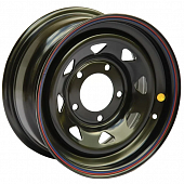 Off Road Wheels Nissan/Toyota 7x16 6*139.7 ET0 DIA110.1 Black Штампованный