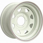 Off Road Wheels УАЗ 8x16 5*139.7 ET-25 DIA110.1 White Штампованный