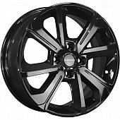 Khomen KHW 1501 6x15 4*100 ET45 DIA56.6 Black Литой
