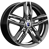 K&K Sayan 6x16 5*105 ET39 DIA56.6 Алмаз черный Литой