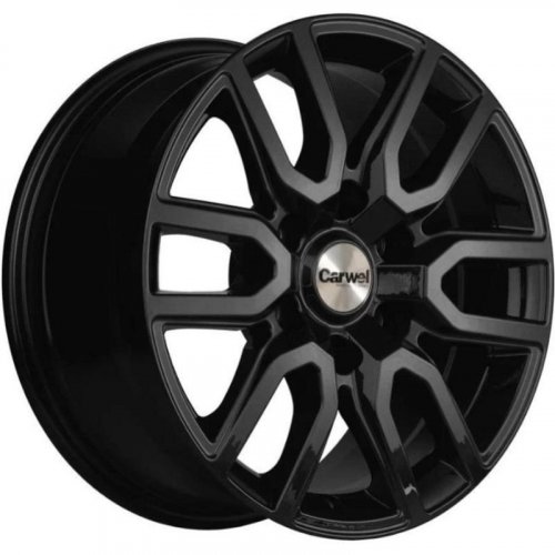Carwel Барал 7.5x17 6*139.7 ET25 DIA106.1 BL Литой