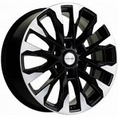 Khomen KHW 2010 8x20 6*139.7 ET36 DIA100.1 Black-FP Литой