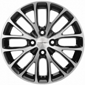 Khomen KHW 1506 6x15 4*100 ET40 DIA60.1 Black-FP Литой