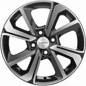 Khomen KHW 1501 6x15 4*100 ET37 DIA60.1 Black-FP Литой