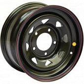 Off Road Wheels Niva 7x15 5*139.7 ET30 DIA98.5 Black Штампованный