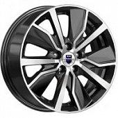 K&K Гамбит 6.5x16 5*110 ET38 DIA65.1 Алмаз черный Литой