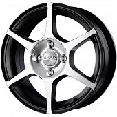 Скад Ягуар 5.5x14 4*98 ET38 DIA58.6 Алмаз черный Литой