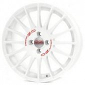 OZ Superturismo WRC 7x17 5*114.3 ET45 DIA75.1 White Red Lettering Литой