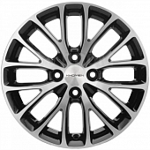 Khomen KHW 1506 6x15 4*100 ET50 DIA60.1 Black-FP Литой