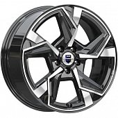 K&K Кайан 7.5x18 5*112 ET37 DIA66.6 Алмаз черный Литой