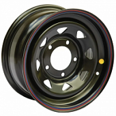 Off Road Wheels Nissan/Toyota 8x16 6*139.7 ET-25 DIA110.1 Black Штампованный
